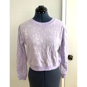 Splendid Sweatshirt Pullover w/ Scrunchie By Sundown Women's X-Small Nwt Crop
